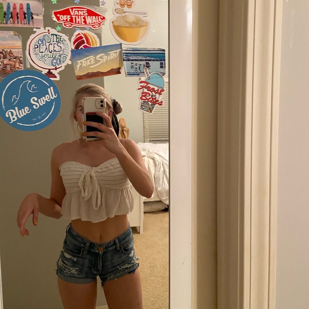strapless american eagle  top never worn